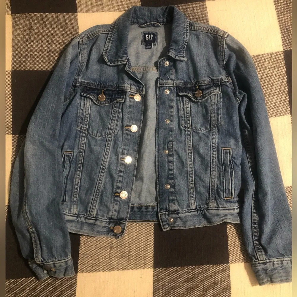GAP Kids Classic Light Wash Denim Jacket - Blue
